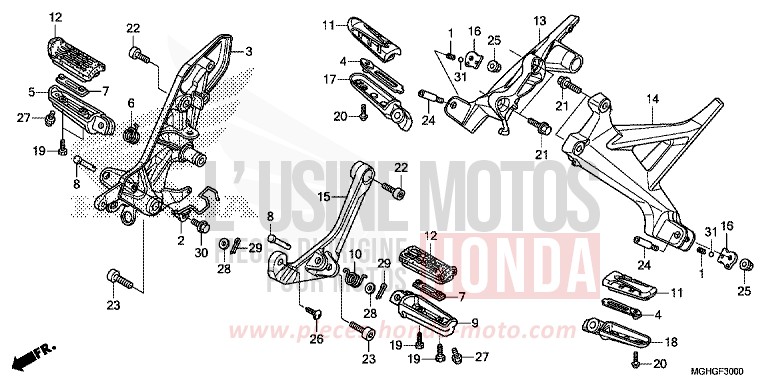 MARCHE von VFR1200X "Crosstourer" DCT DEGITAL SILVER METALLIC (NHA30) von 2016